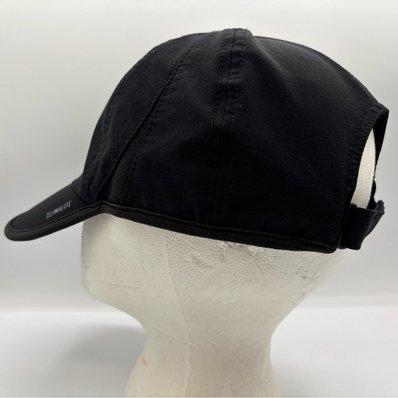 Adidas MEN’s Climalite Lightweight Black Gray Logo Adjustable Running Hat OSFM - Picture 5 of 14